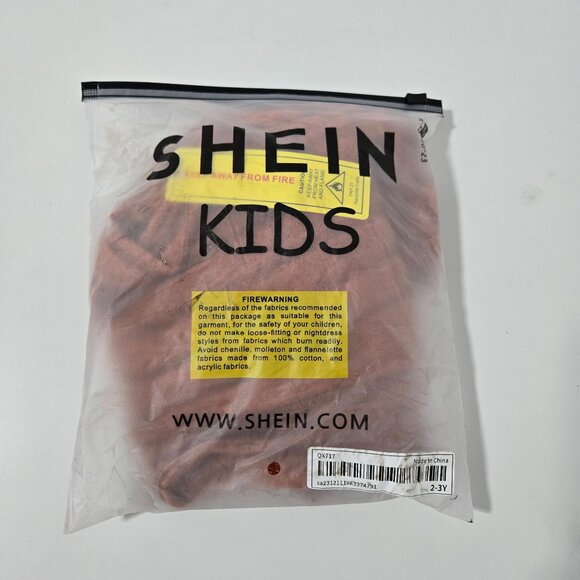 SHEIN Girls' Casual Thick-Knitted Ribbed Top, Flared Pants Set IN Orange - Size - Picture 2 of 6